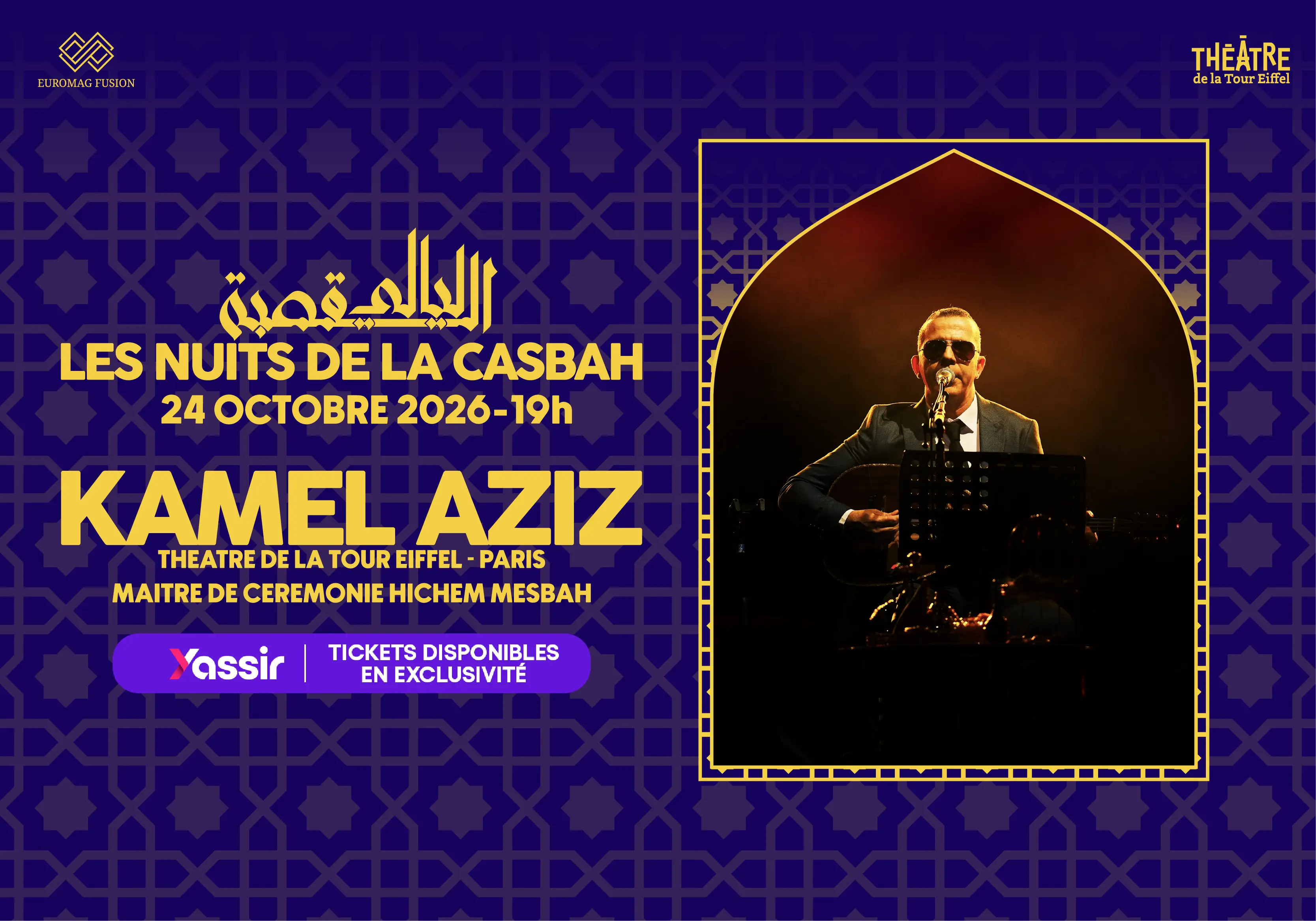 Concert Kamel Aziz à Paris, Les Nuits de la Casbah, musique chaâbi