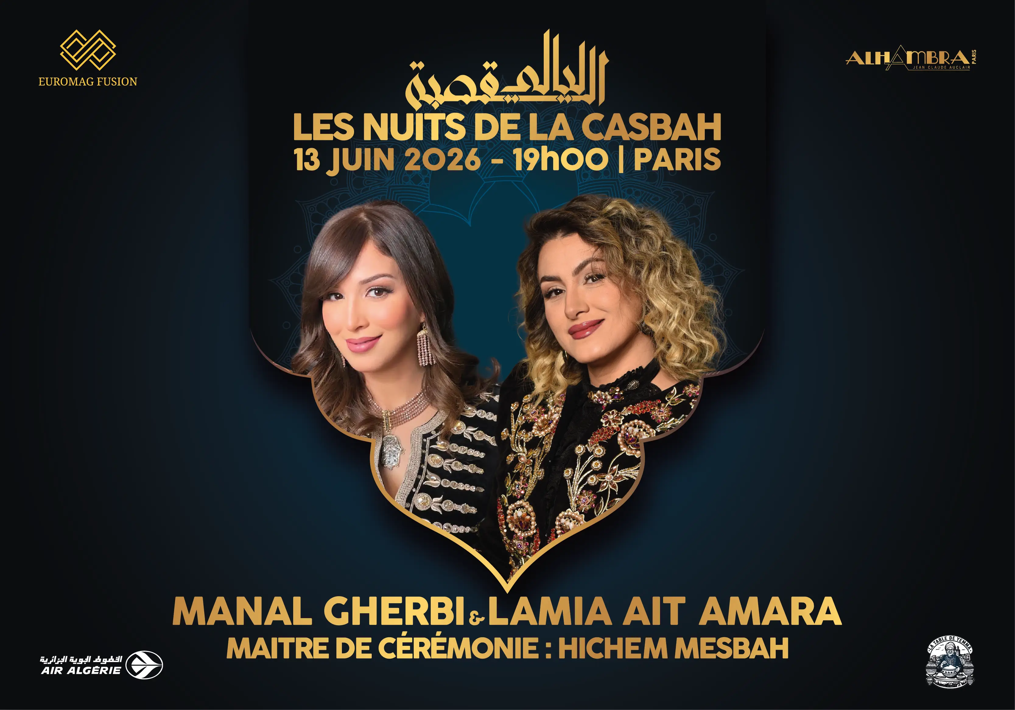 Concert Manal Gherbi & Lamia Ait Amara à Paris, musique chaâbi, andalouse