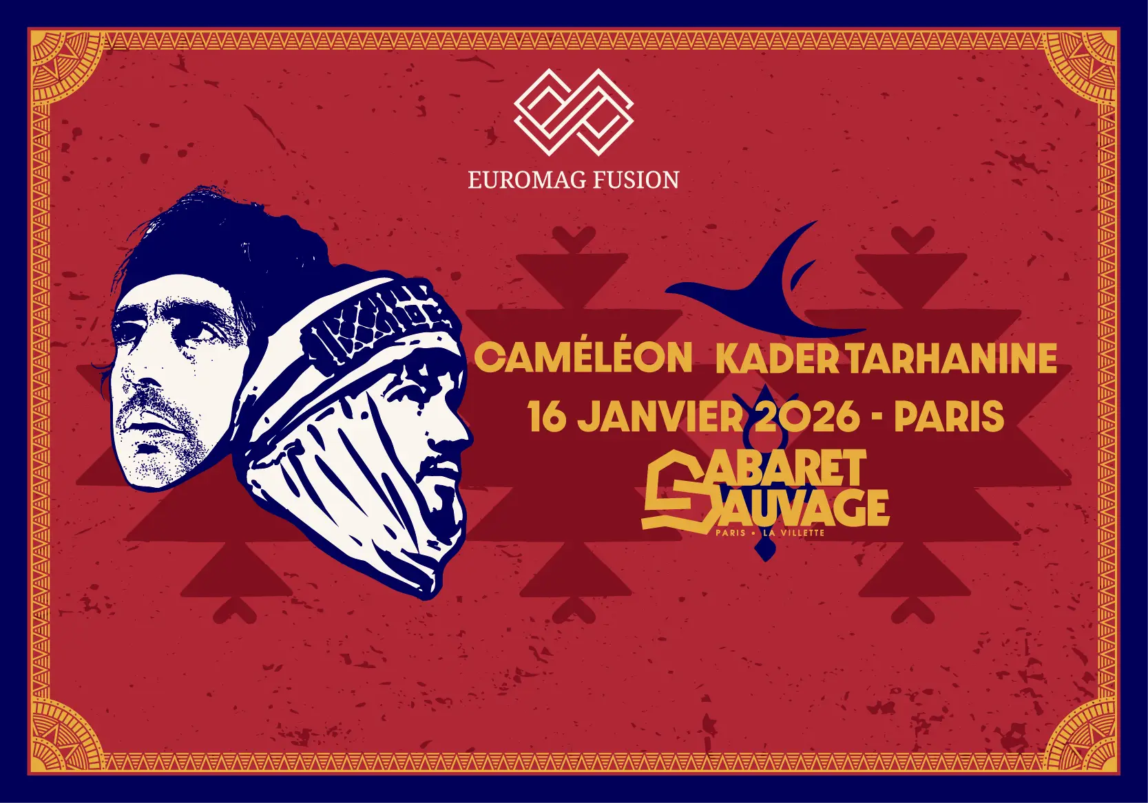 Concert Kader Tarhanine & Cameleon à Paris, rock, reggae, gnaoua